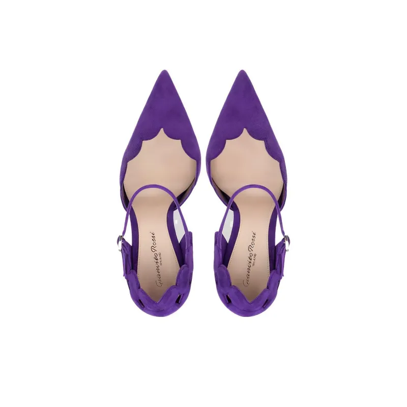 GIANVITO ROSSI Ariana D'Orsay 85mm Suede Pumps-3
