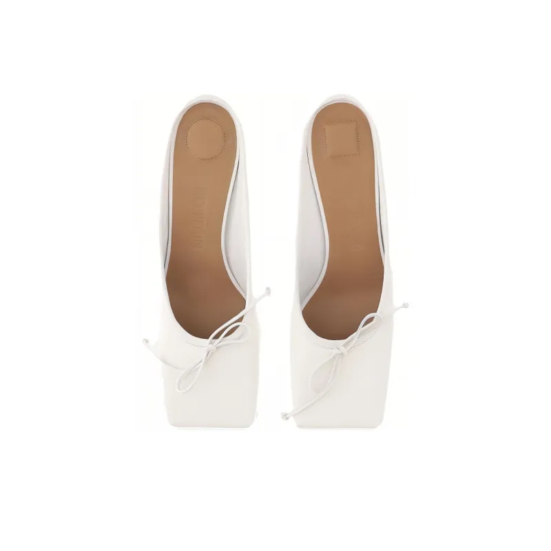 Jacquemus Slim Heel High Heels 4cm Women's White-4