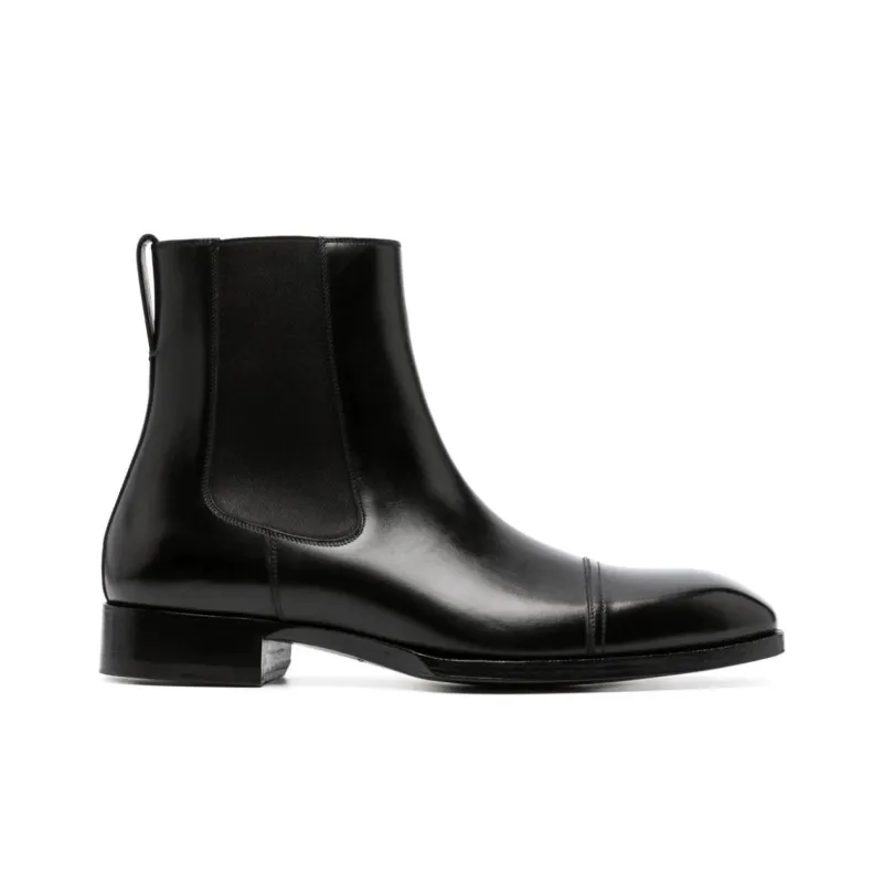 TOM FORD Edgar Leather Chelsea Boots-1
