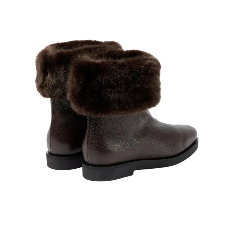 TOTEME Leather Ankle Boots Women's-3