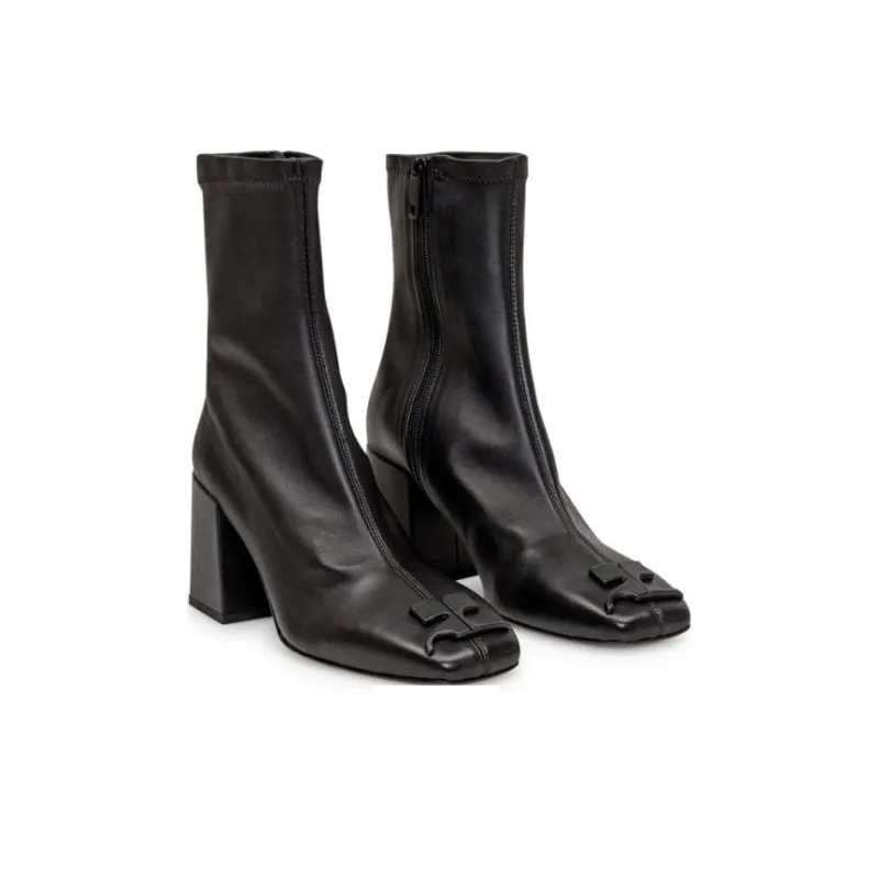 COURREGES Ankle Boots 7.5cm Women's Black-2
