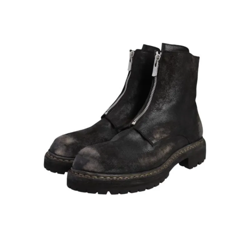 GUIDI Ankle Boots Men Black-2