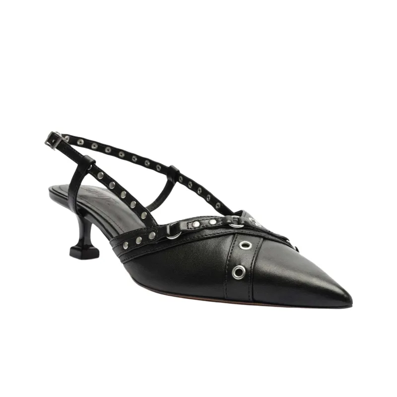 Schutz Venezia Irregular Heel High Heels 4.5cm Women's Black-2