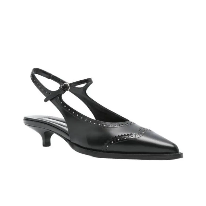 MIU MIU Slim Heel High Heels Women's Black-2