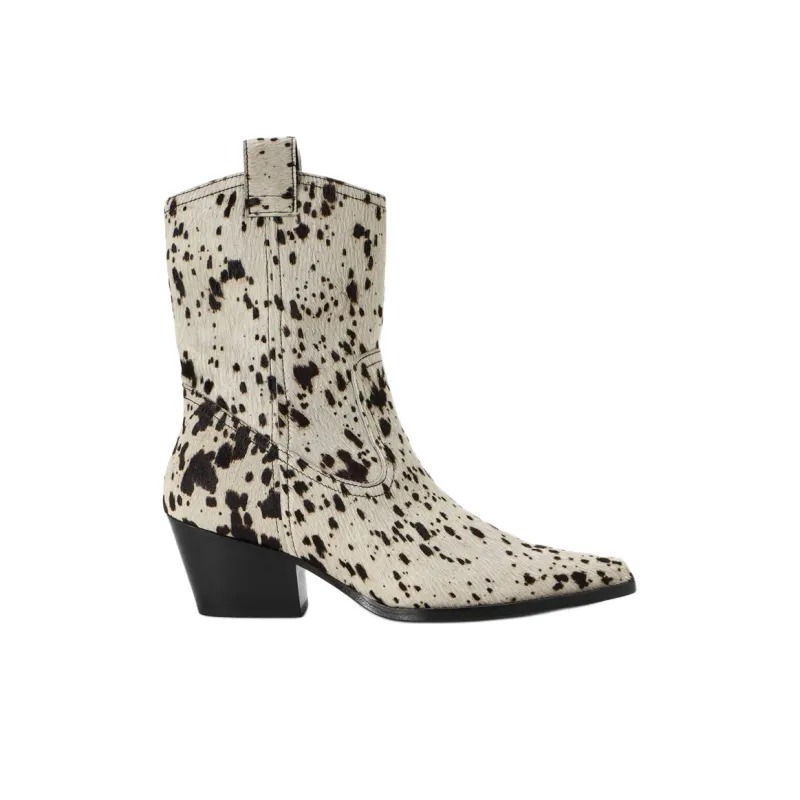 Staud June Ankle Boots 4cm Women's White-1
