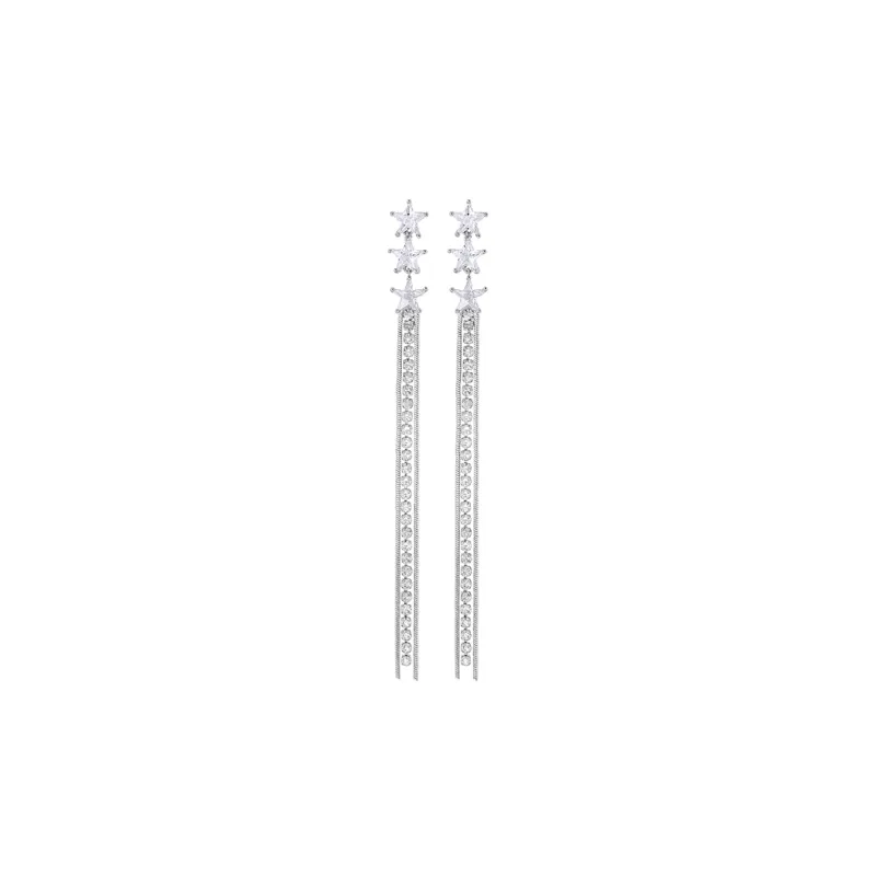 MISS XIA JWY S925 Silver Stud Earrings Women's-0