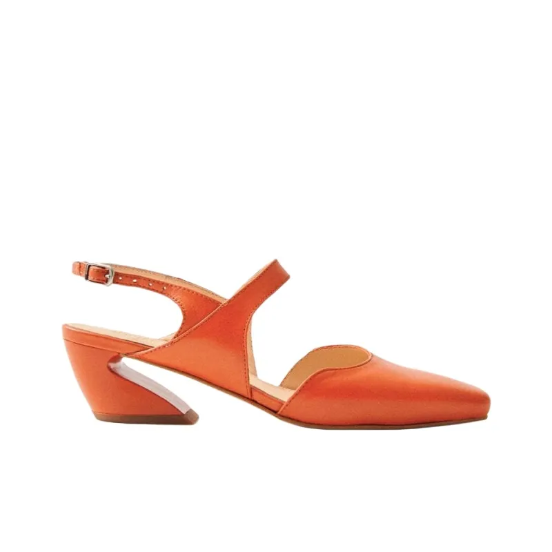 ALOHAS Emelia Irregular Heel High Heels 5cm Women's Orange-1