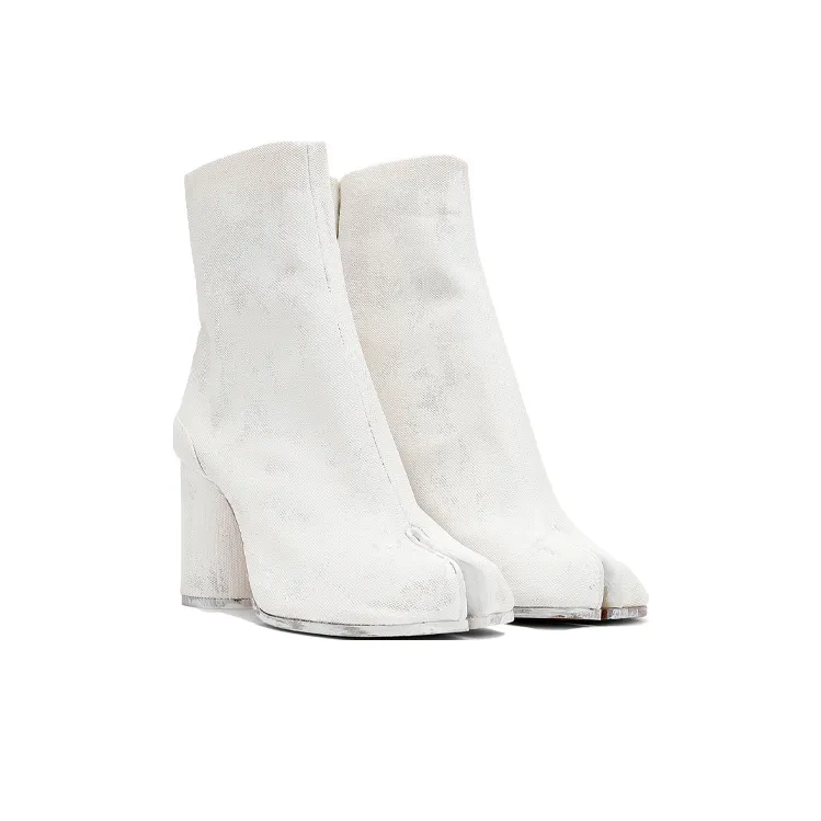 Maison Margiela Tabi Bianchetto Ankle Boots Women's White-3