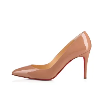 Christian Louboutin Pigalle 85mm Pump Nude Patent Leather Women's