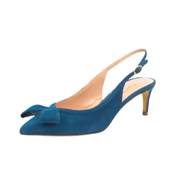 Rupert Sanderson Caprice Slim Heel High Heels 5.5cm Women's Blue