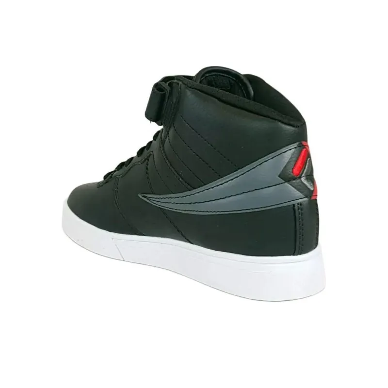 FILA Vulc 13 Anti-Slip Wear-Resistant Mid-Top Tennis Shoes Men's Black-3
