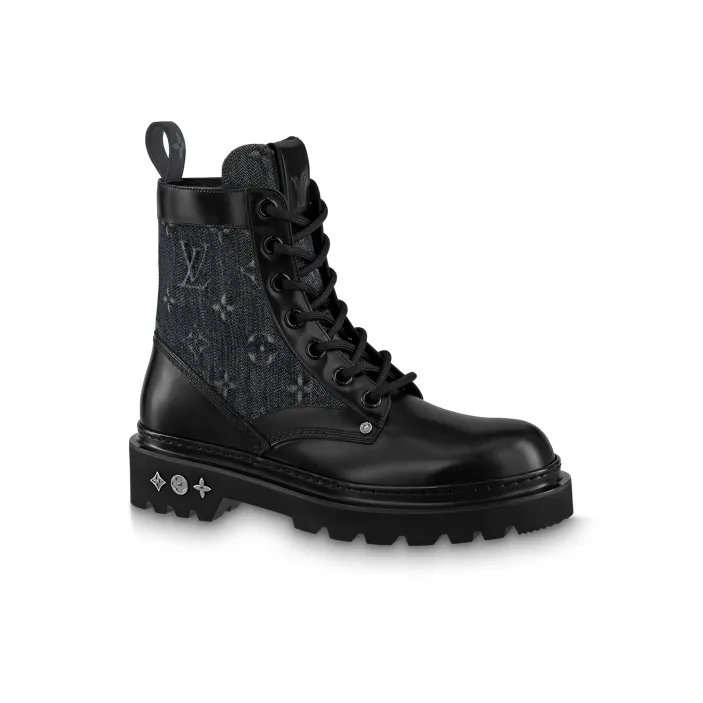 LOUIS VUITTON Fat Ranger Boots 'Black With Monogram'-1