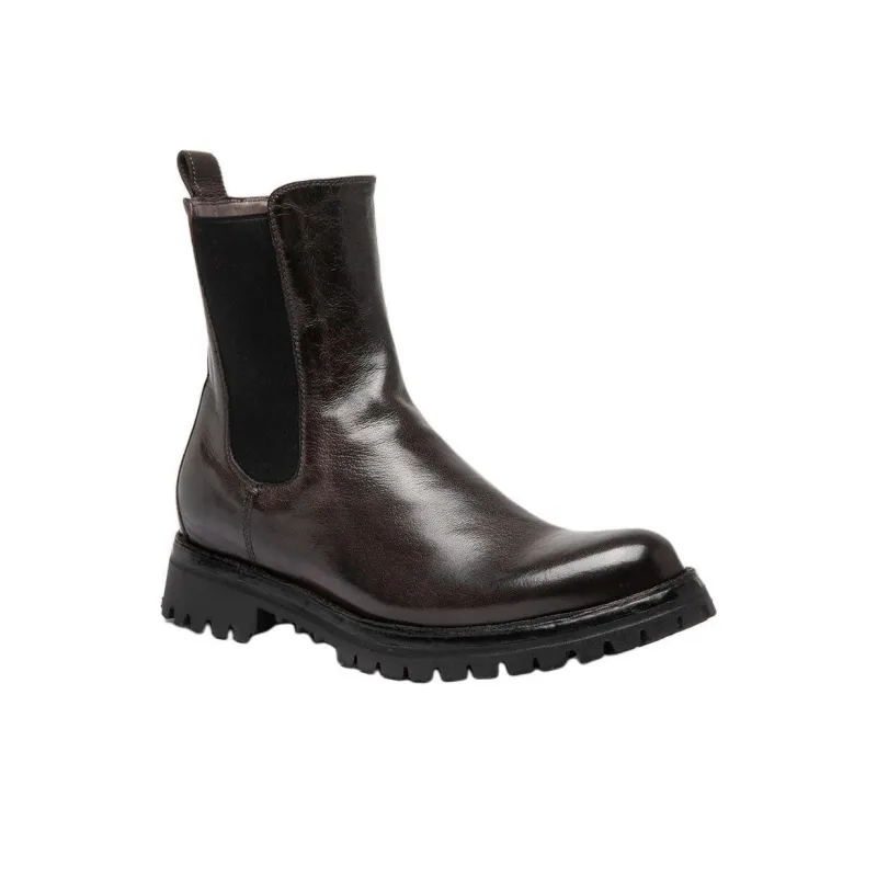 Officine Creative Loraine Short Chelsea Boots 3.5cm Women's Taupe-2