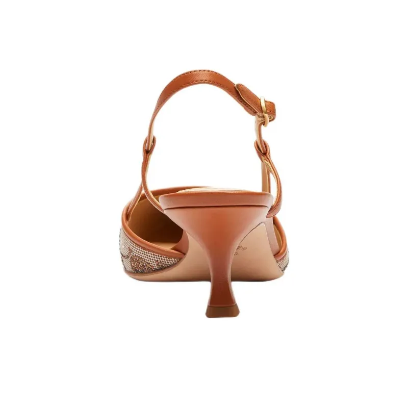 COACH High Heels 5.7cm Women's Brown-4