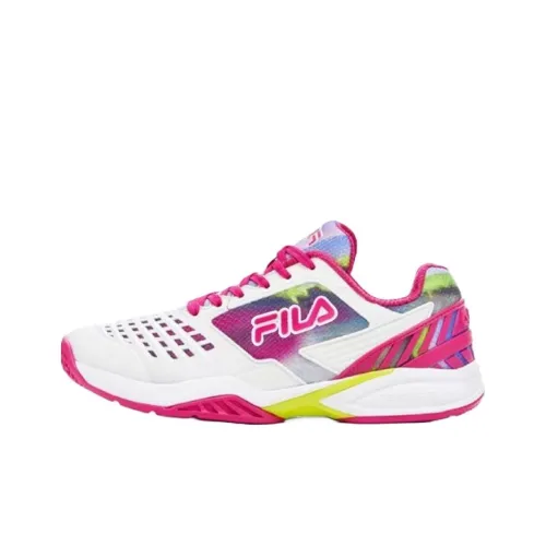 FILA Axilus 2 Anti Slip Wear Resistant Low Top Tennis Shoes Women's White Pink