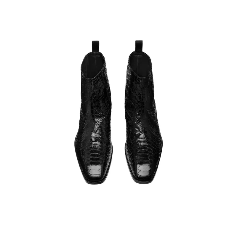TOM FORD Kenneth Short Chelsea Boots 4cm Men's Black-3