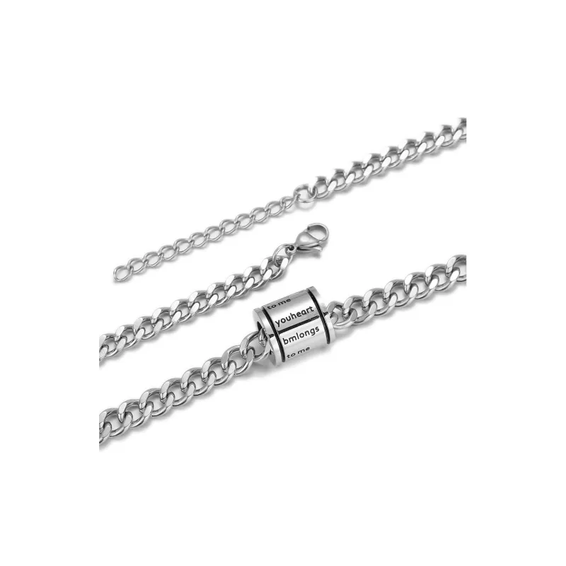 CENTURY&KINDLE Titanium Steel Necklaces Unisex-3