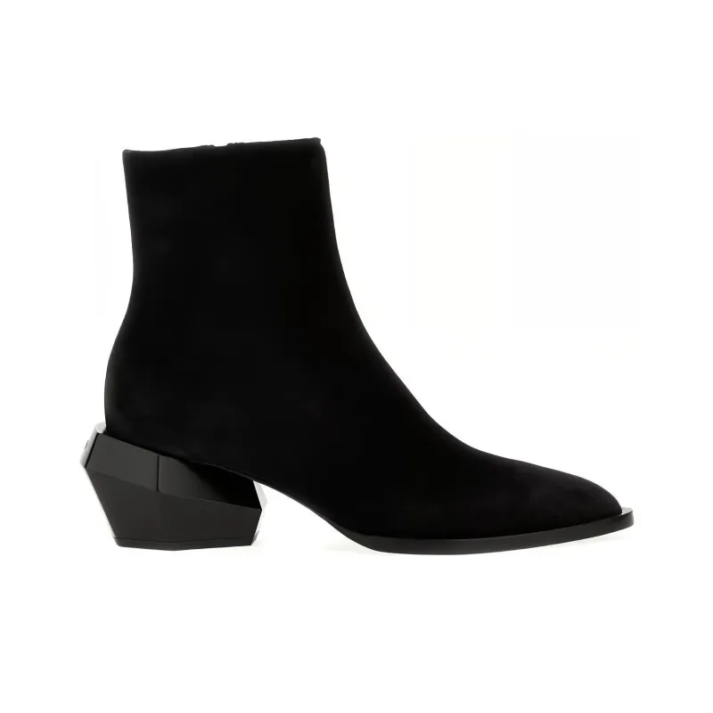 BALMAIN Billy Suede Ankle Boots-1