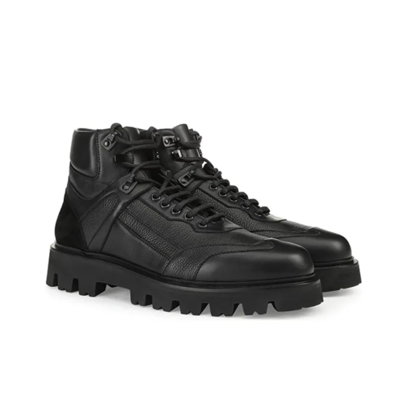 SERGIO ROSSI SR HIKING Ankle Boots Men's Black-2