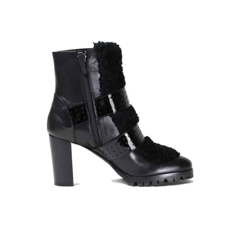 LONGCHAMP Ankle Boots Women's Black-1