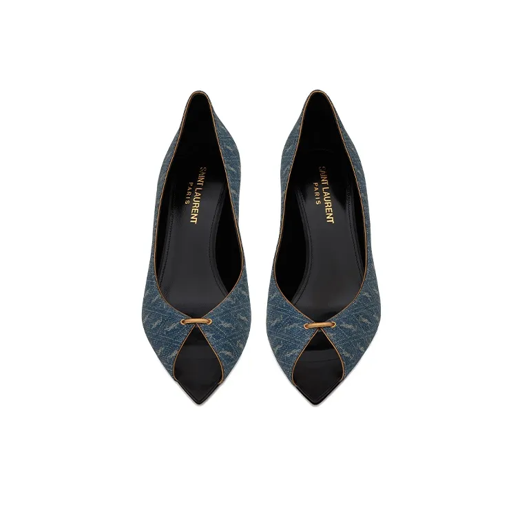 SAINT LAURENT Monogram pattern Open toe Sandals-3
