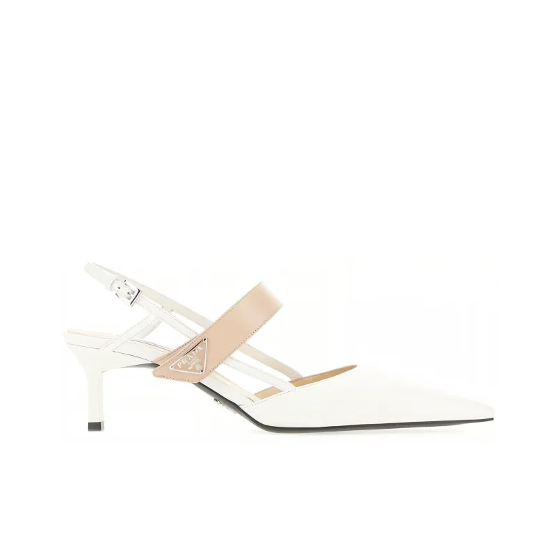 PRADA Slim Heel High Heels Women's White-1