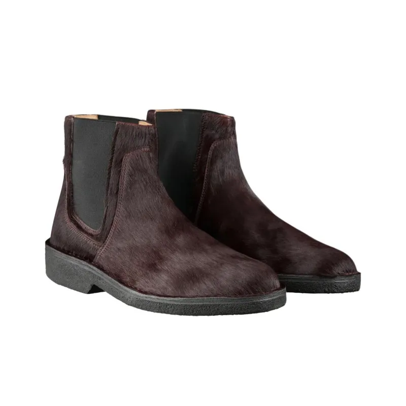 A.P.C Theodore Ankle-Length Chelsea Boots Men's Burgundy-2