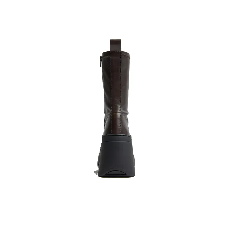 MIISTA Ankle Boots 10cm Women's Brown-4