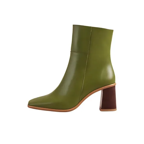 ALOHAS Ankle boots Silver 7.5cm Women's Green