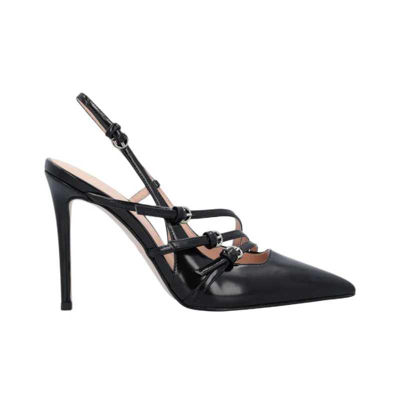 PINKO Slim Heel High Heels 10.5cm Women's Black-1