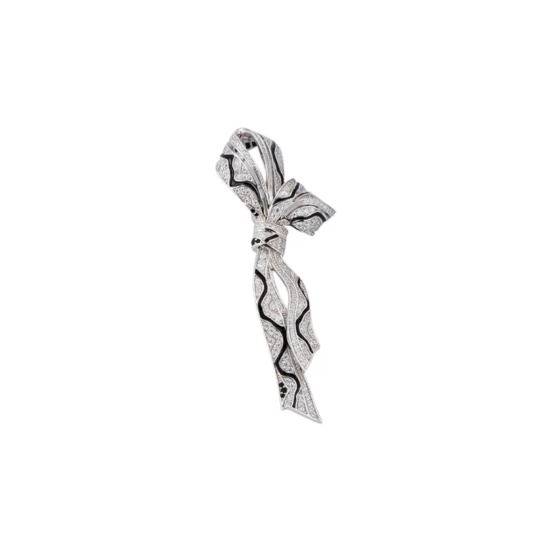 VIOLET S925 Silver Brooches Women's-0