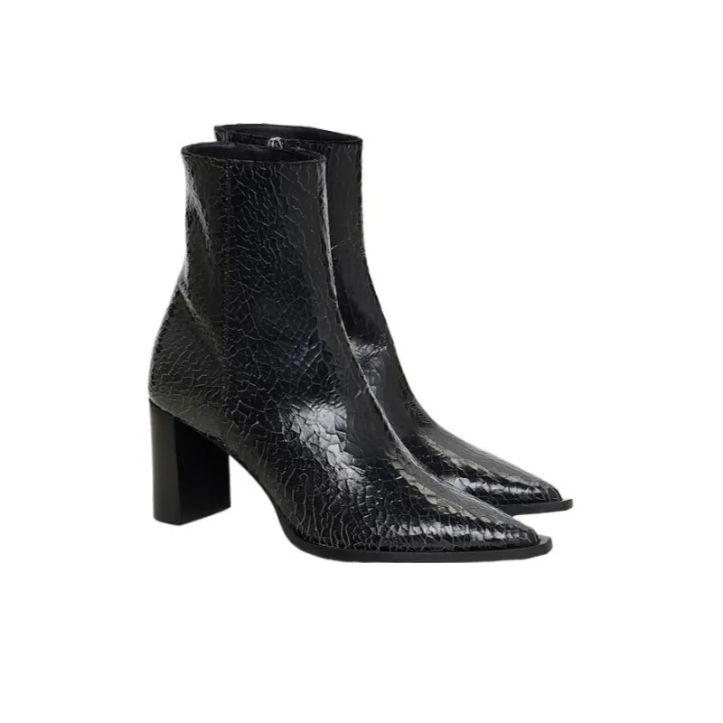 DOROTHEE SCHUMACHER 75mm Textured-finish Leather Boots-2