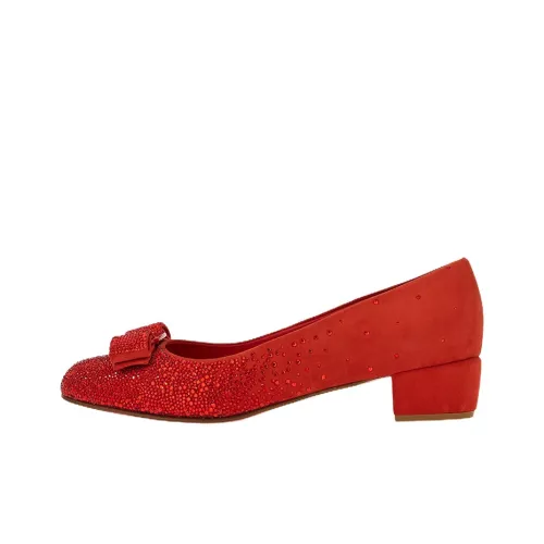 FERRAGAMO Vara bow Crystals Pumps