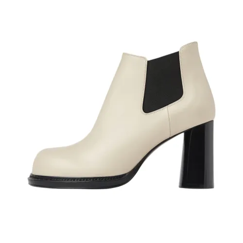 Bottega Veneta Cliff Short Chelsea Boots 8cm Women's White