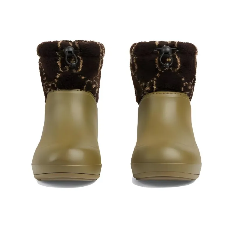 GUCCI Ankle Boot 'Two Toned Teddy Green Brown'-3