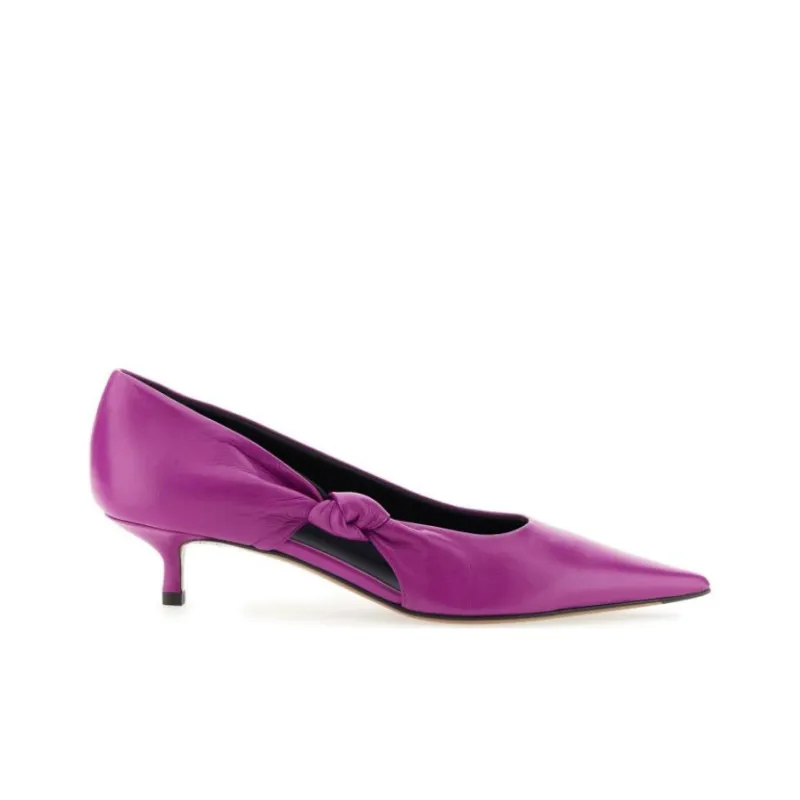 NEOUS Knot-detail Leather Pumps-1