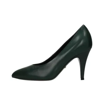 GUCCI Blanca Slim Heel High Heels 9cm Women's Dark Green