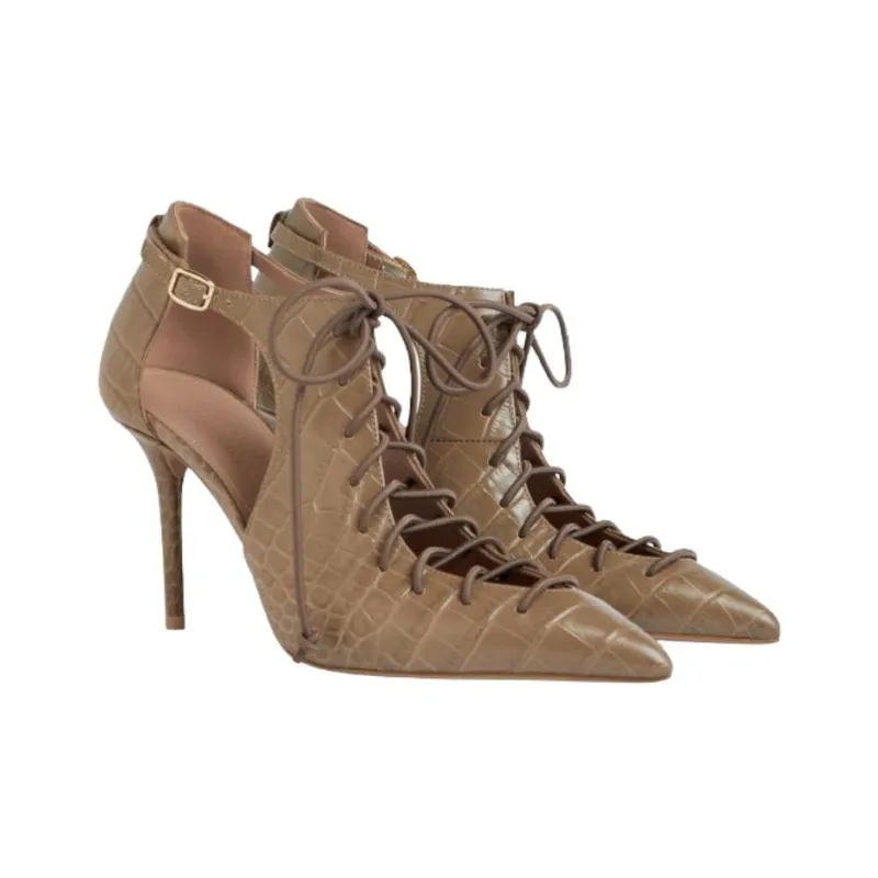 Malone Souliers Montana 85mm Lace-up Pumps-3