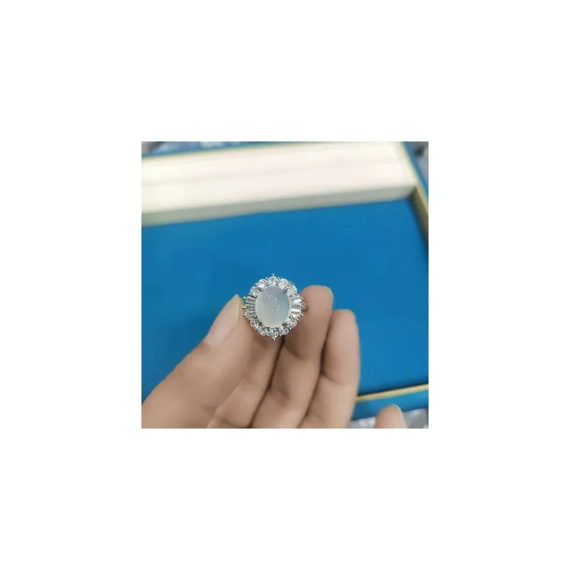 Gifts Chalcedony Jade Rings Women's-1