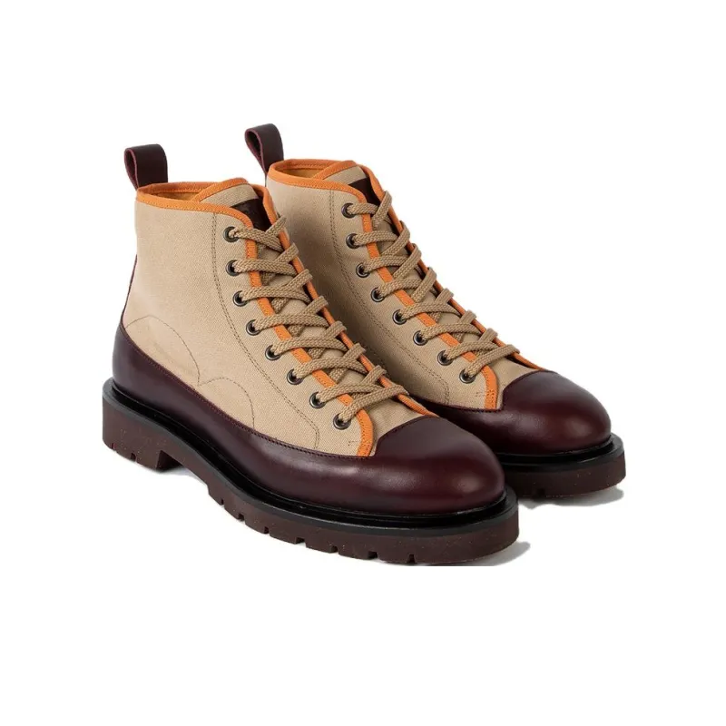 Paul Smith Ankle Boots 6cm Men's Beige Brown-2
