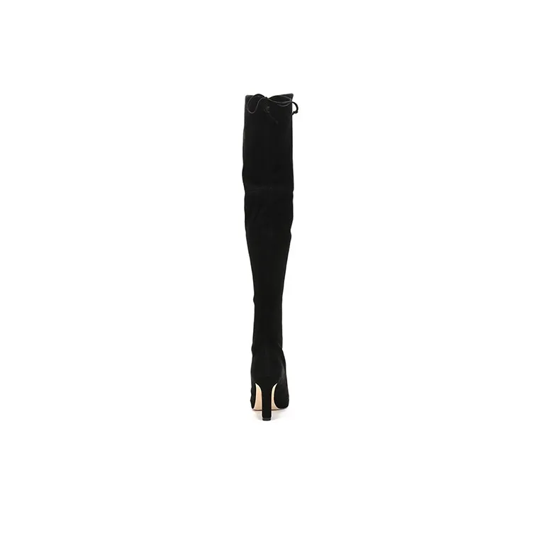 stuart weitzman 100mm Suede Thigh-high Boots-2