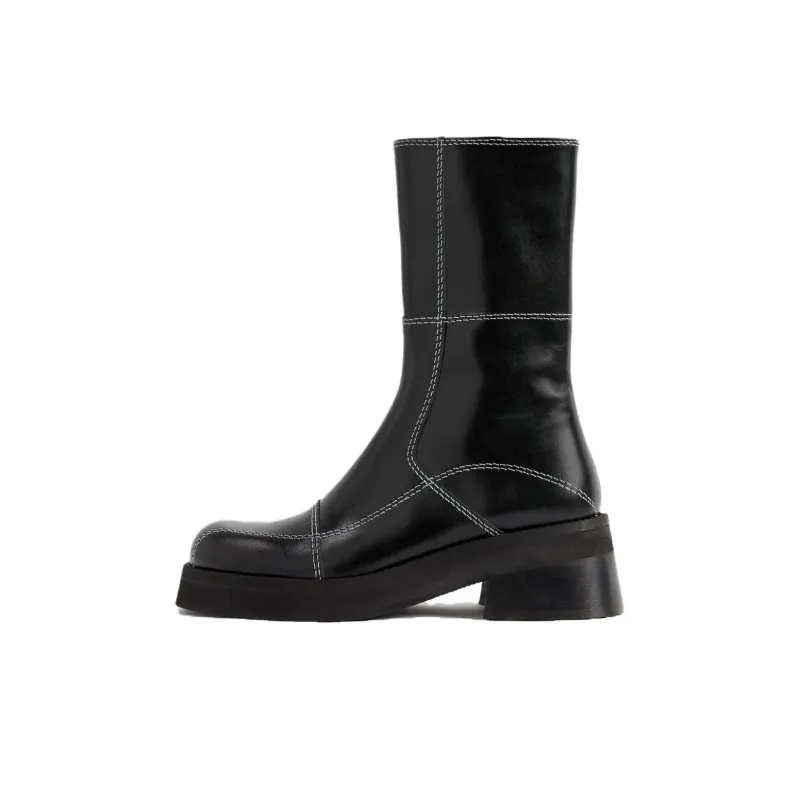 MIISTA Ankle Boots 6cm Women's Black-0