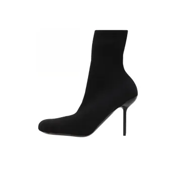 Balenciaga Anatomic Stretch Knit Ankle Boots Women's