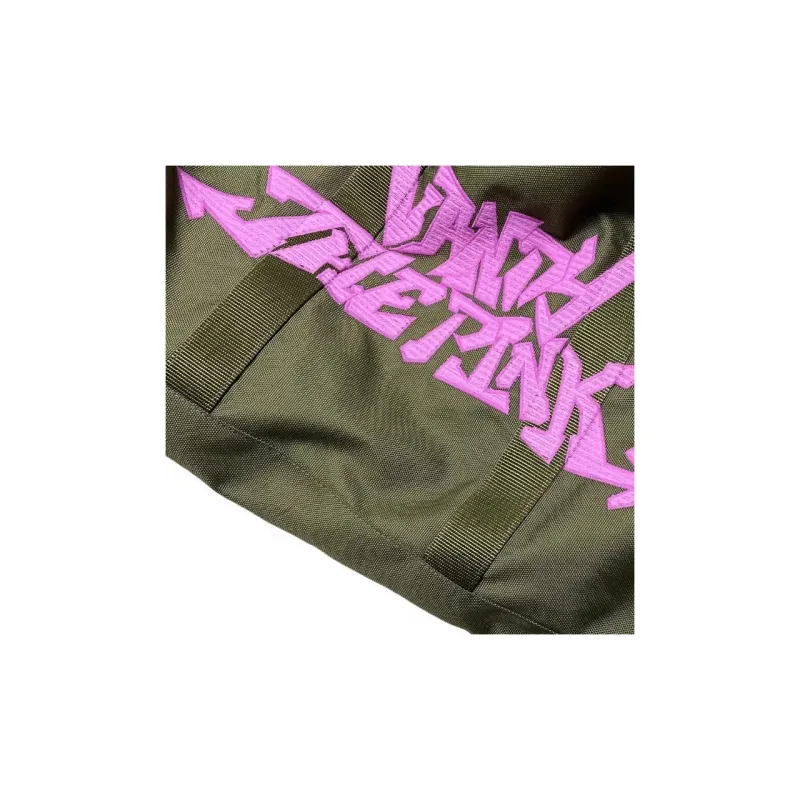 Vandy The Pink Canvas Canvas Bag Tote Shoulder Bag Regular Unisex Dark Green-4
