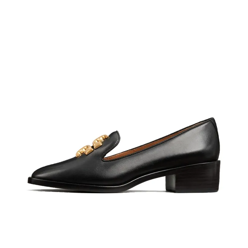 TORY BURCH Eleanor Block Heel High Heels 4.5cm Women's Black-0
