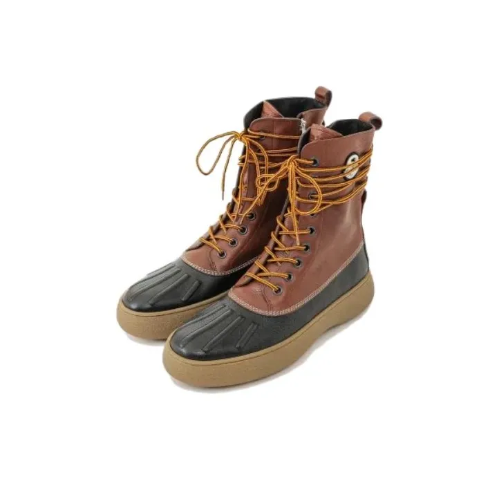 Moncler Genius Moncler X Palm Angels Logo Patchy Lace Up Boots-2