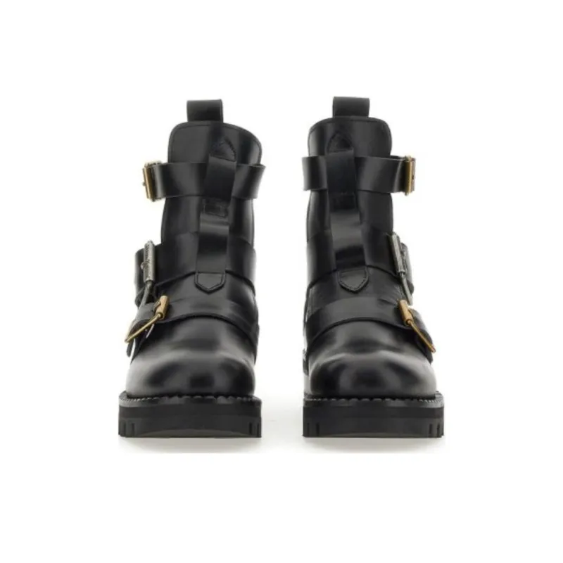 Vivienne Westwood Round Toe Buckle Boots Women's-4