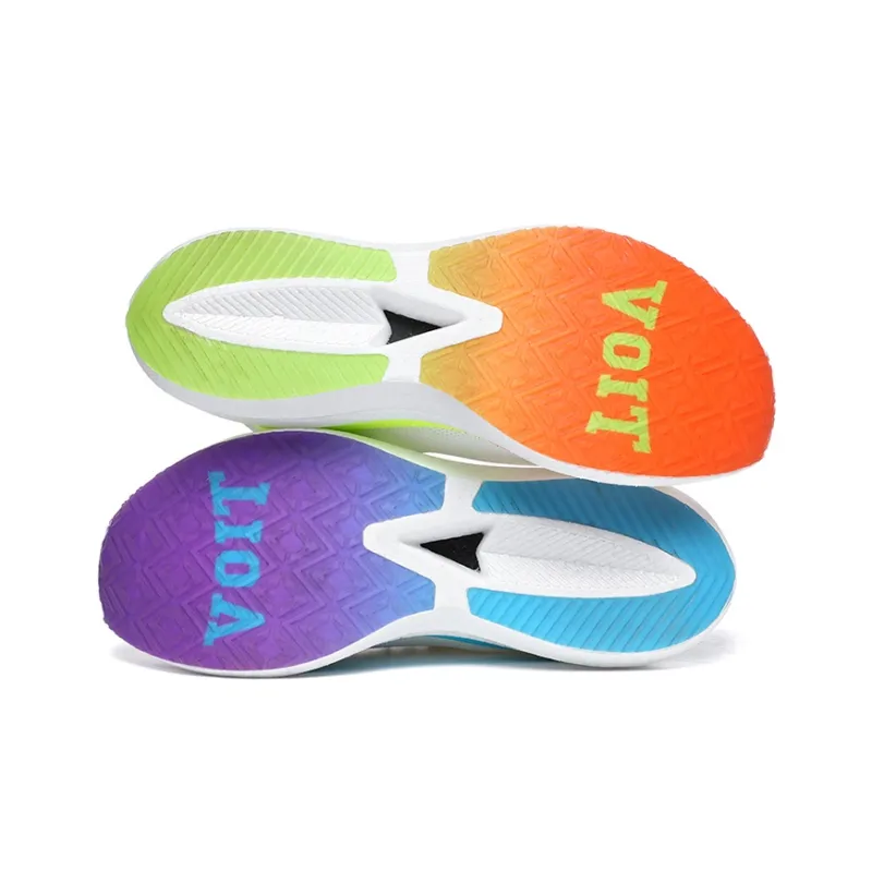 VOIT Running Shoes Unisex Low Top Left White Mismatched-4
