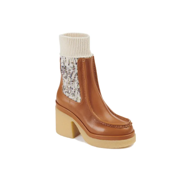 Chloe Jamie Short Chelsea Boots Women's Brown-2