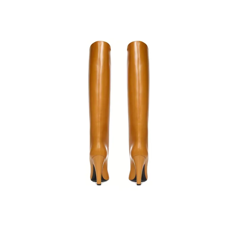 SAINT LAURENT Tube Pointed Toe Boots Women's-4